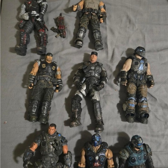 Gears Of War figures lot of 8